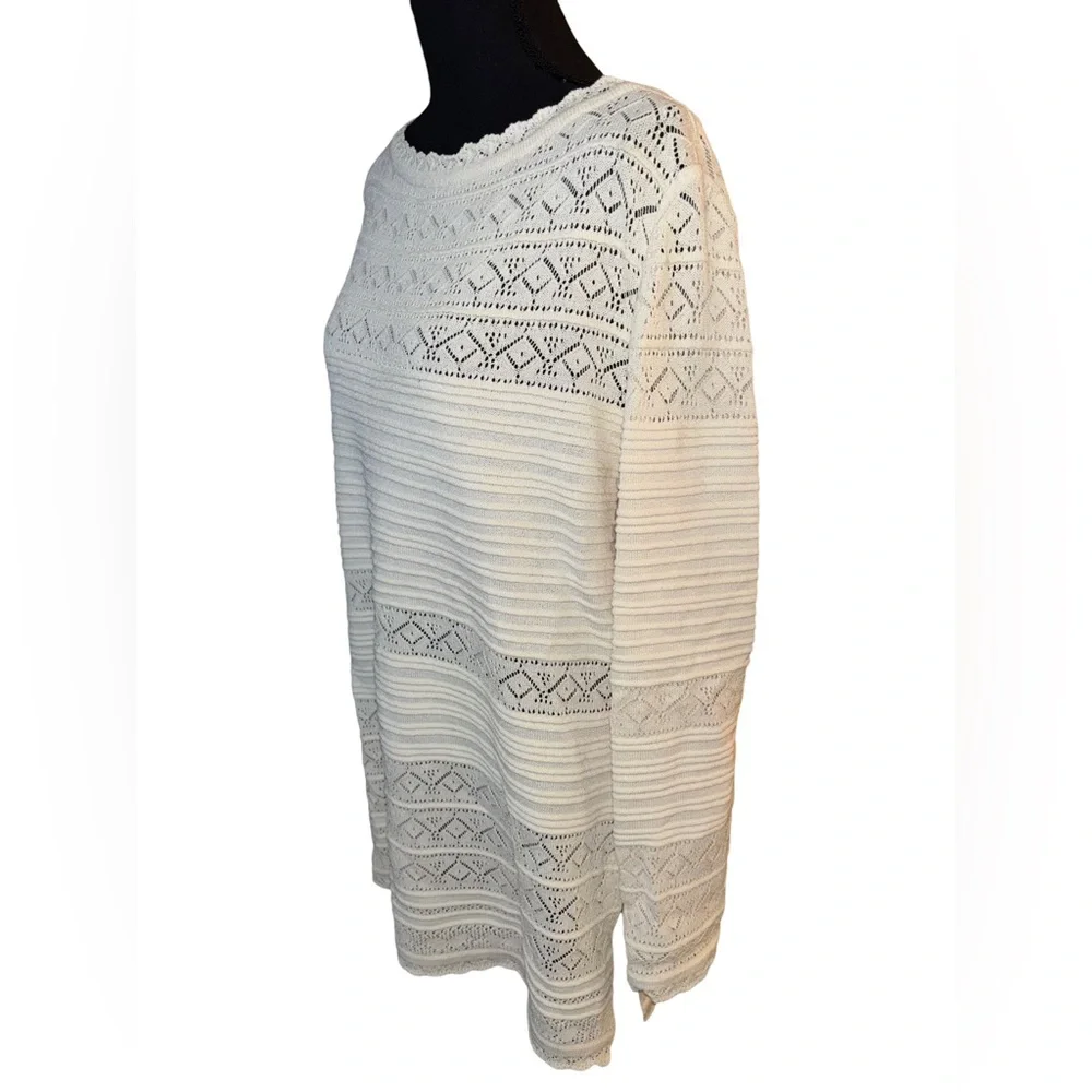 St John Collection by Marie Gray NEW with tags cream knit sweater size 12 - Picture 4 of 8